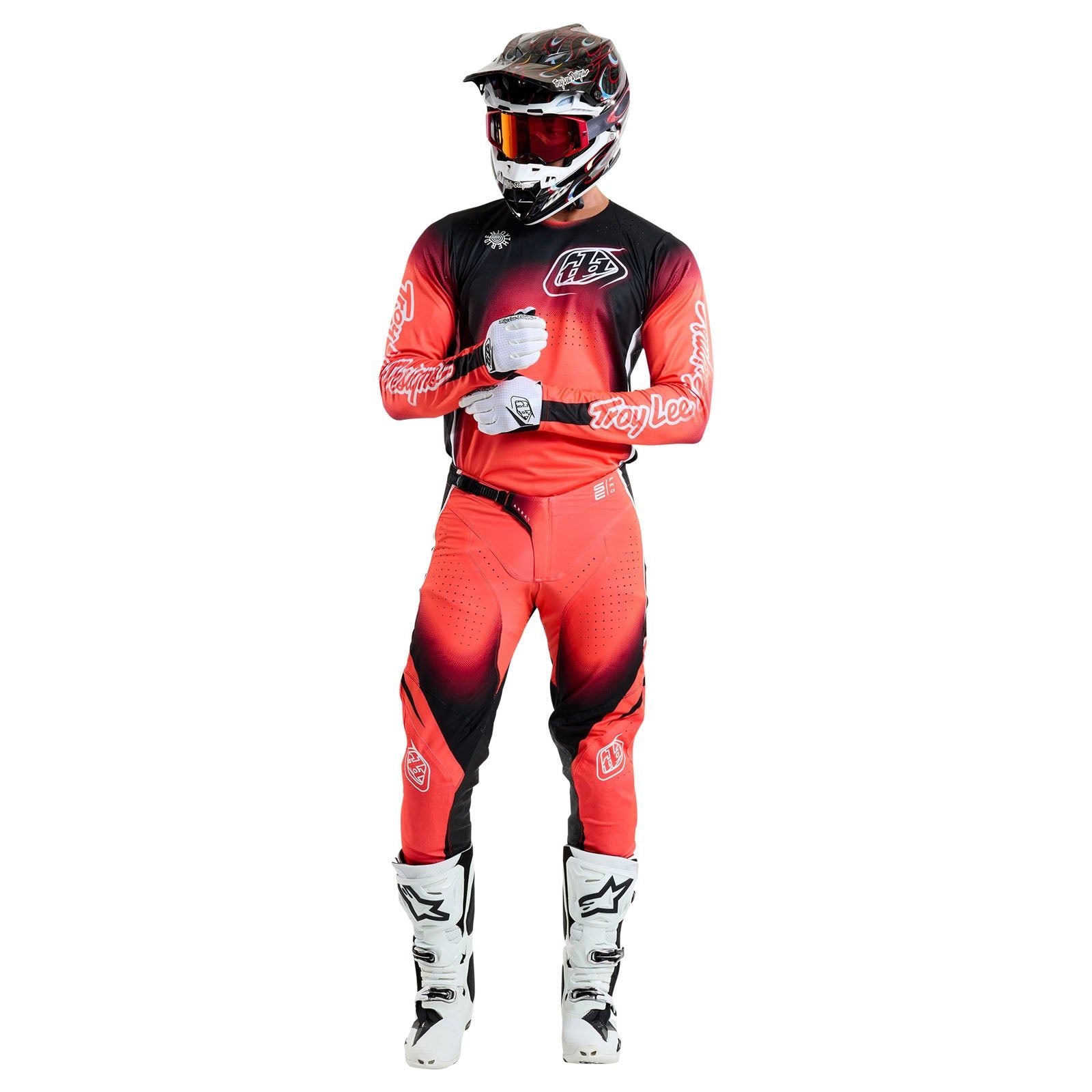 Troy Lee Designs Spring 2025 MX Combo Kit SE PRO Array Infra Red Black